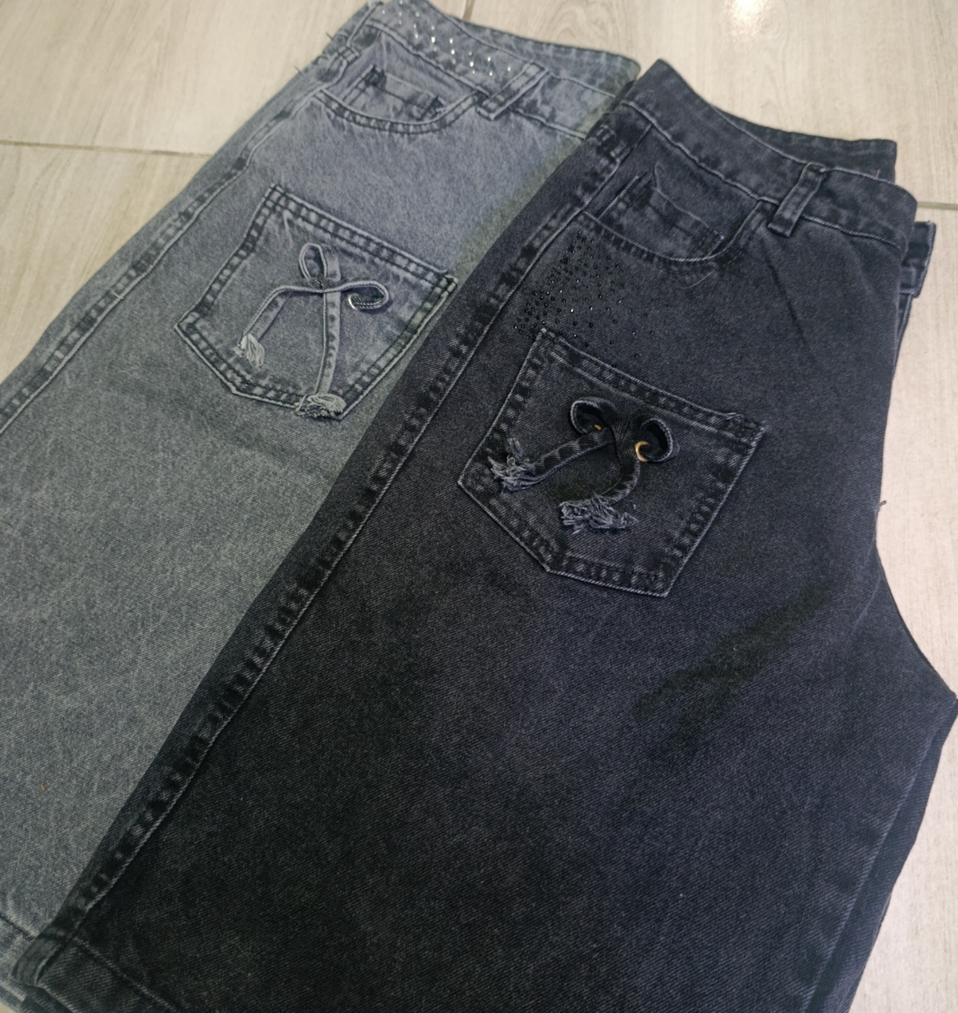 Bermuda Jeans Rígido Baggy - Imagen 3