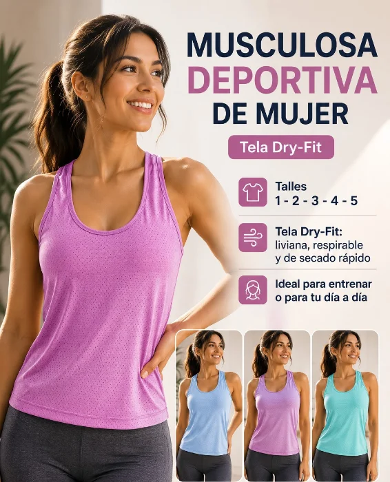 Musculosas Deportivas de Mujer