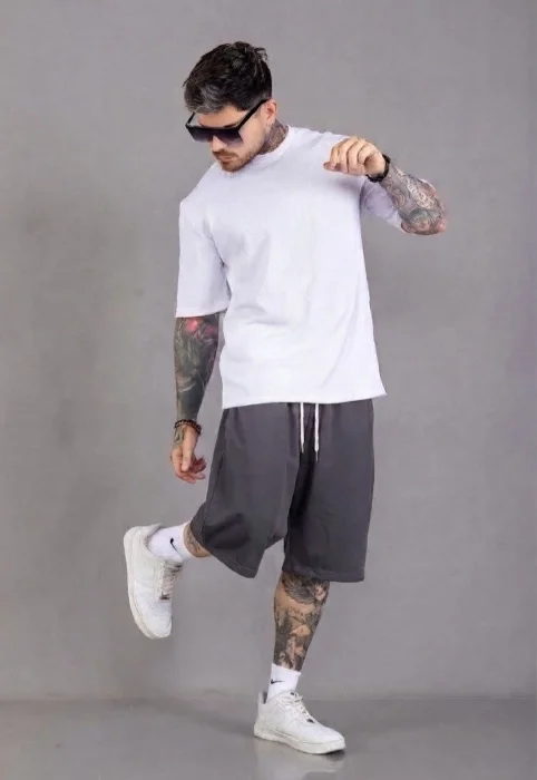 Bermudas Baggy de Algodón Rustico