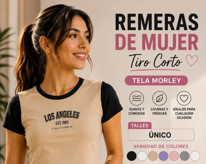 Remeras de Mujer Combinadas