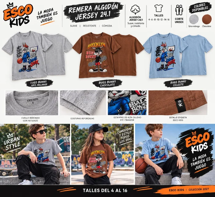 La Remera de Niños de Algodón