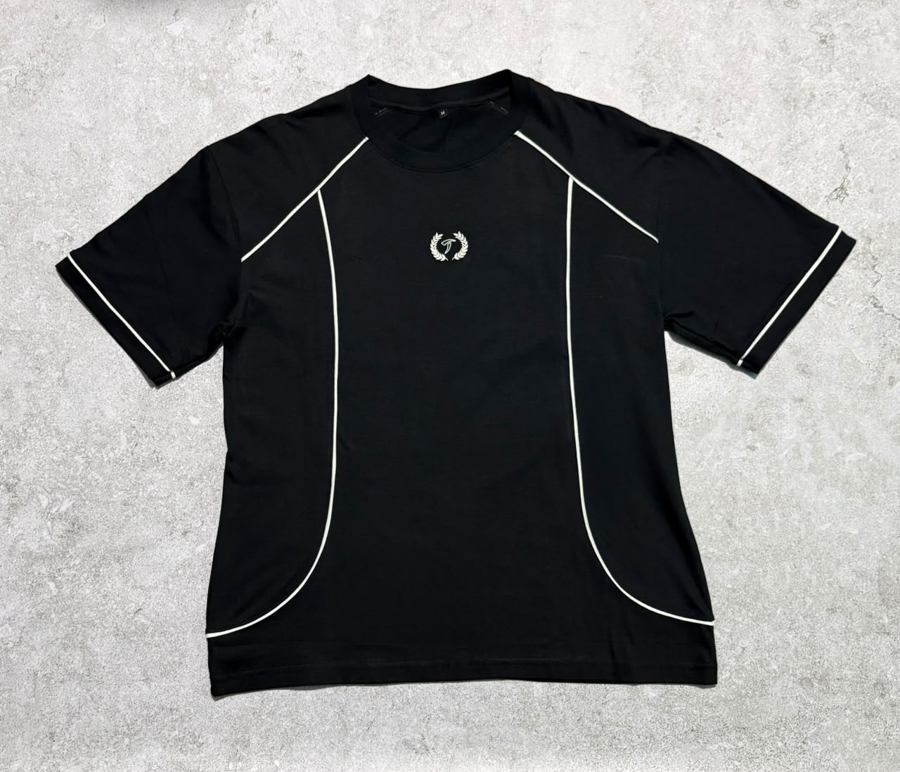 Remera con Vivos Algodon Peinado Premium - Imagen 3