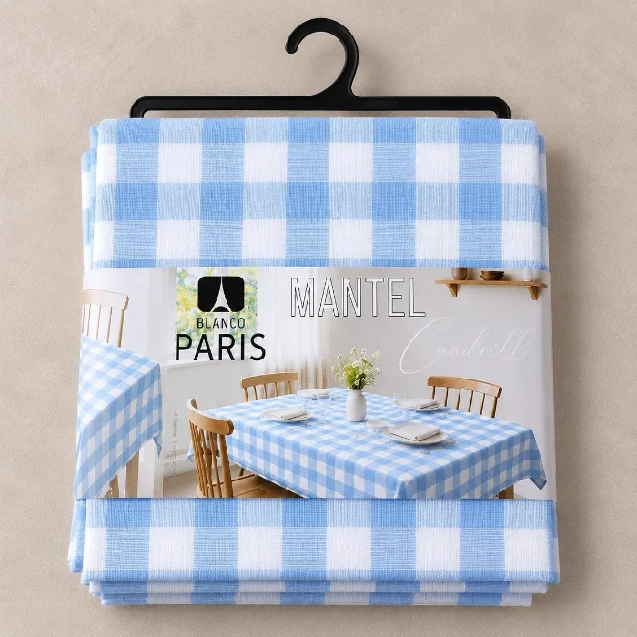 Mantel Cuadrille 1.45 X 2 Mts