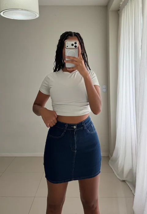 Short Pollera de Jean