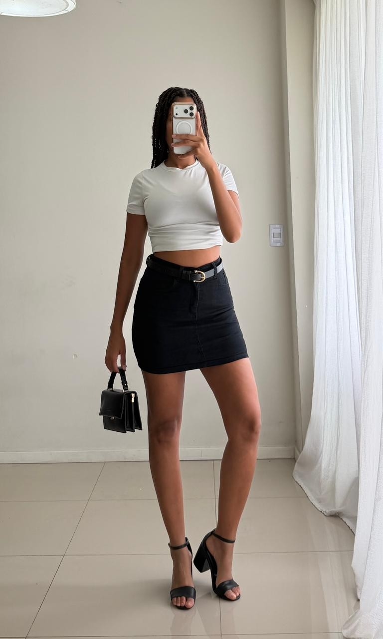 Short Pollera de Jean - Imagen 7