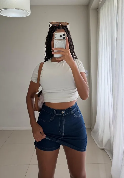 Short Pollera Jean
