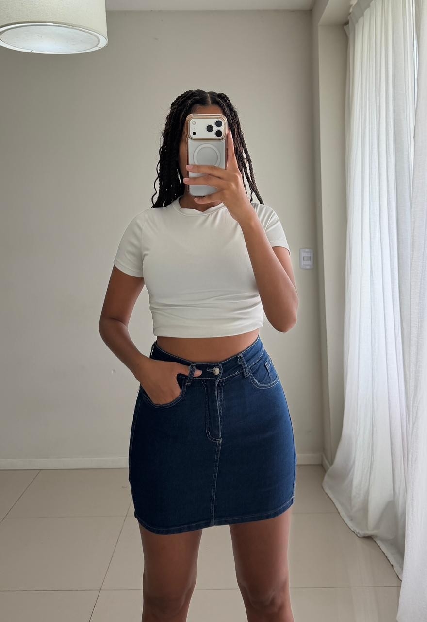 Short Pollera Jean - Imagen 3