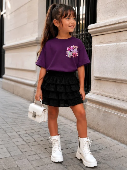 Remera Over Niña