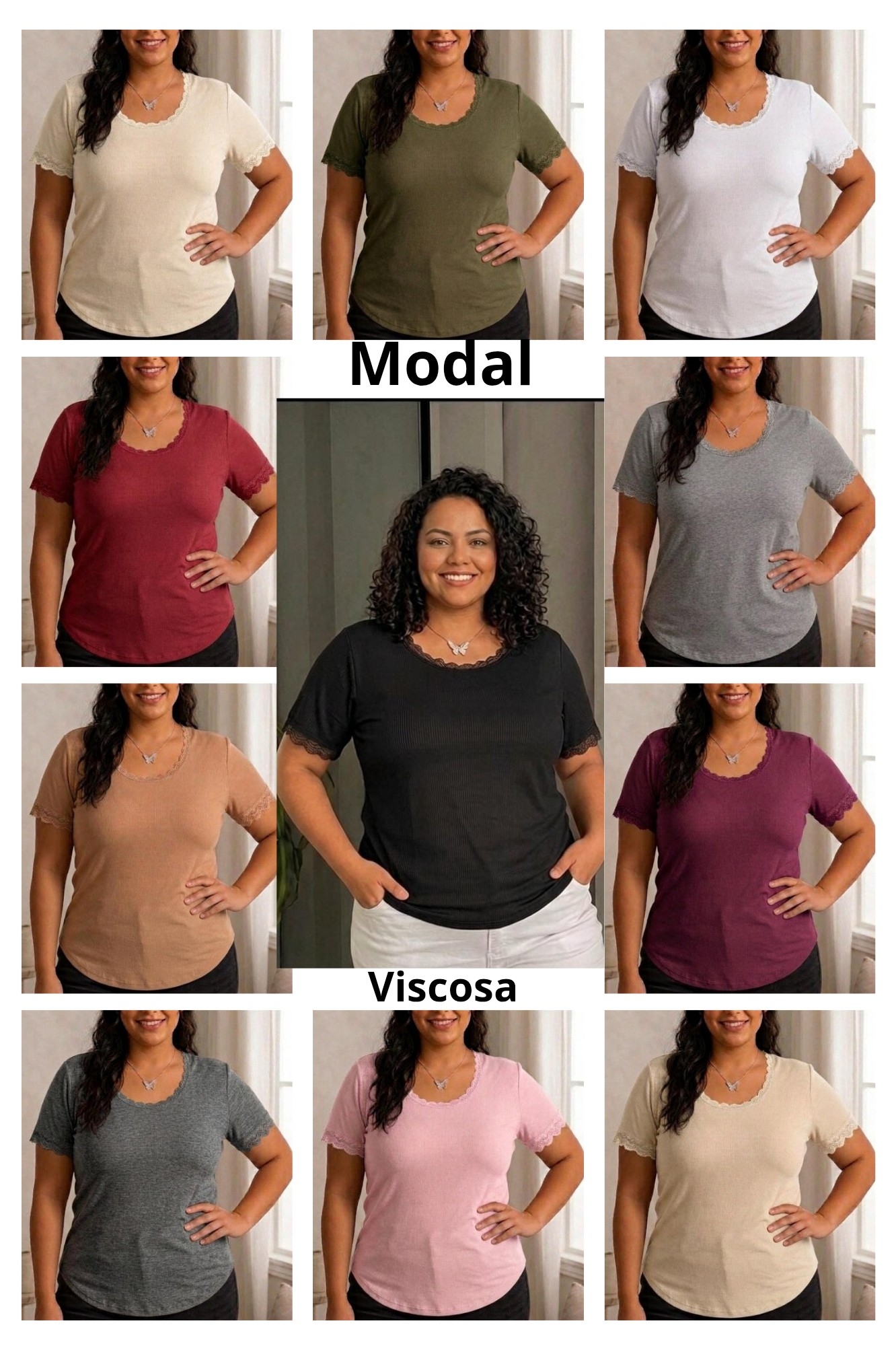 Remeras con Puntilla - Imagen 6