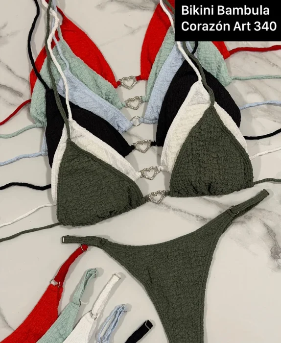 Art 340 Bikini Bambula Corazón Strass