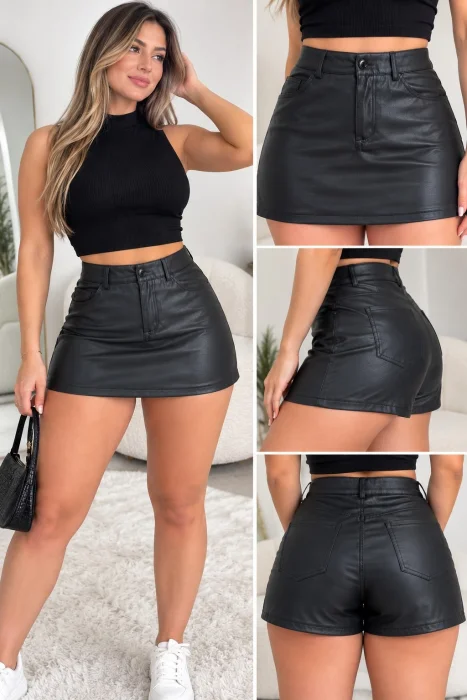 Short Pollera Engomada Calasico Excelente Calidad Talles 2al5