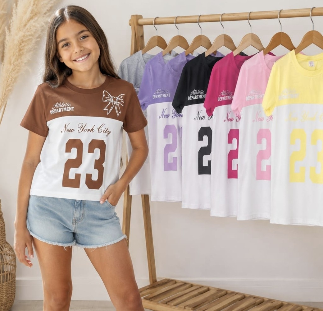 Remera Oversize Nena Combinado Algodón Peinado - Imagen 3
