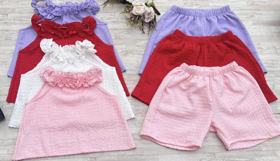 Conjunto Nena Cuello Frunce Hawai - Imagen 2