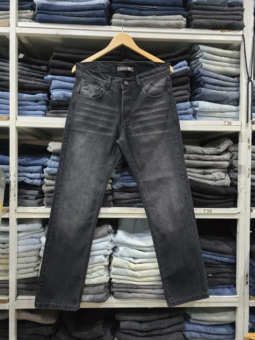 Jeans Mom Liso Negro Stone Big
