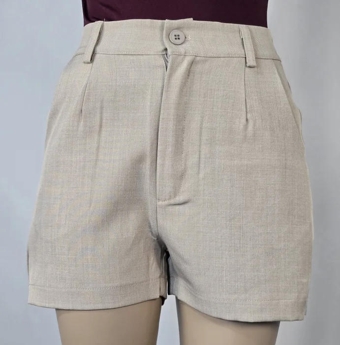 Short con Elástico de Lino