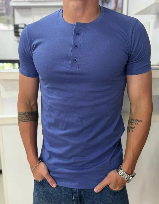 Remera Henley