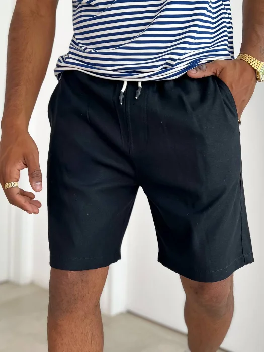 Ibiza-bermuda Lino Corte Chino