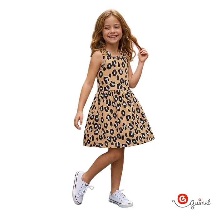 12172	vestido Nena sin Mangas Morley Animal Print