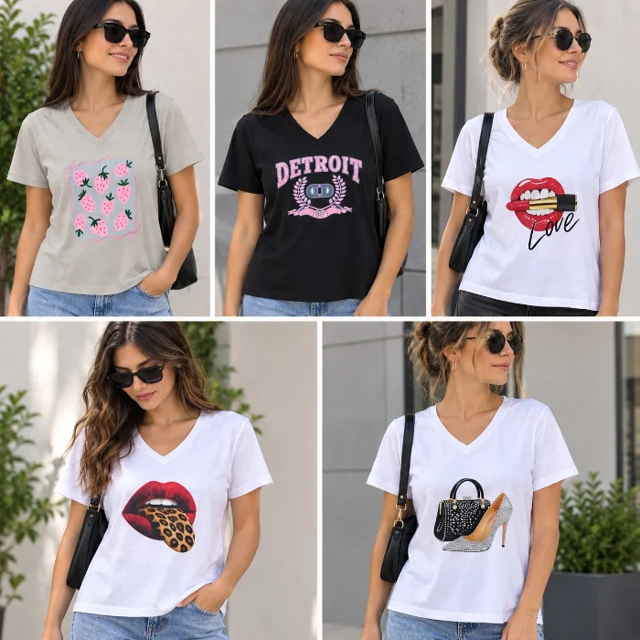 Remera Escote V