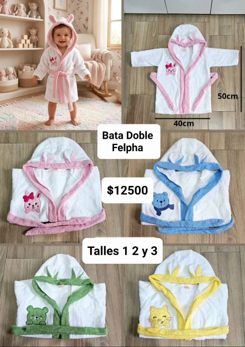 Bata Salida de Baño Doble Felpha