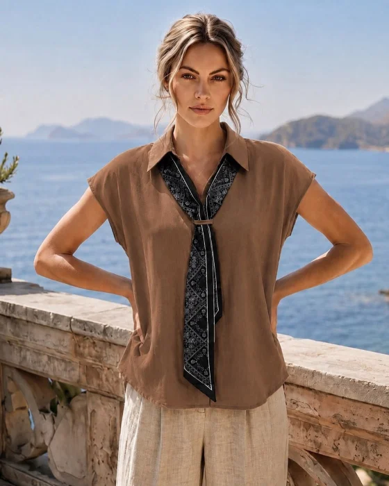 Blusa Corbata