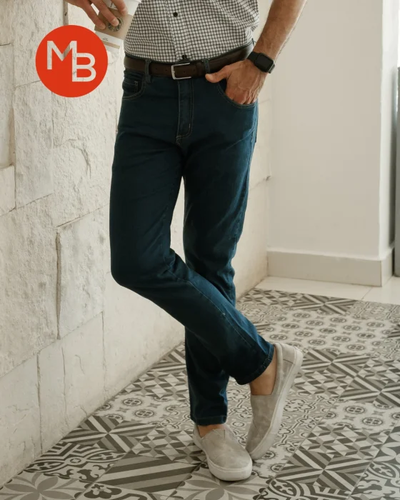 Pantalon Jean Clasico Rigido Recto