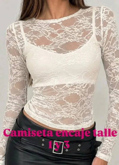 Camiseta Encaje
