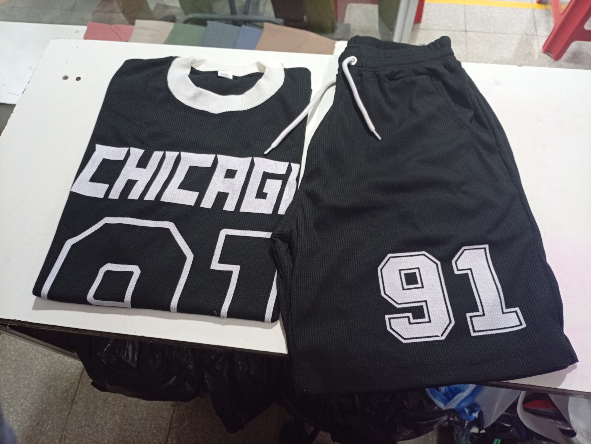 Conjunto de Wafle Estampado Chicago - Imagen 2