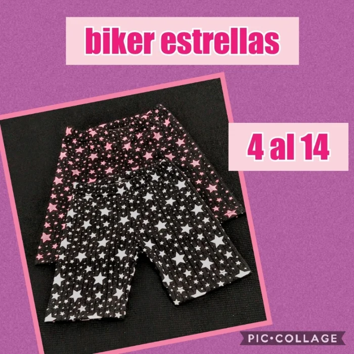 Biker Estrellas Tela Morley