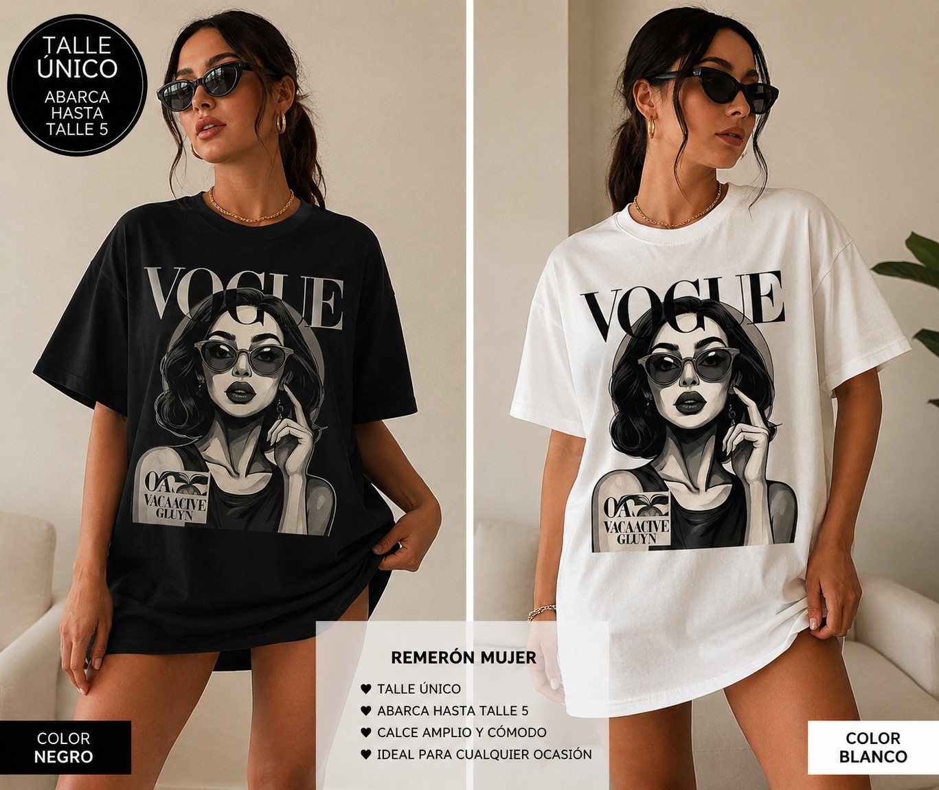 Remeras Talles Especiales con Rostro - Imagen 2