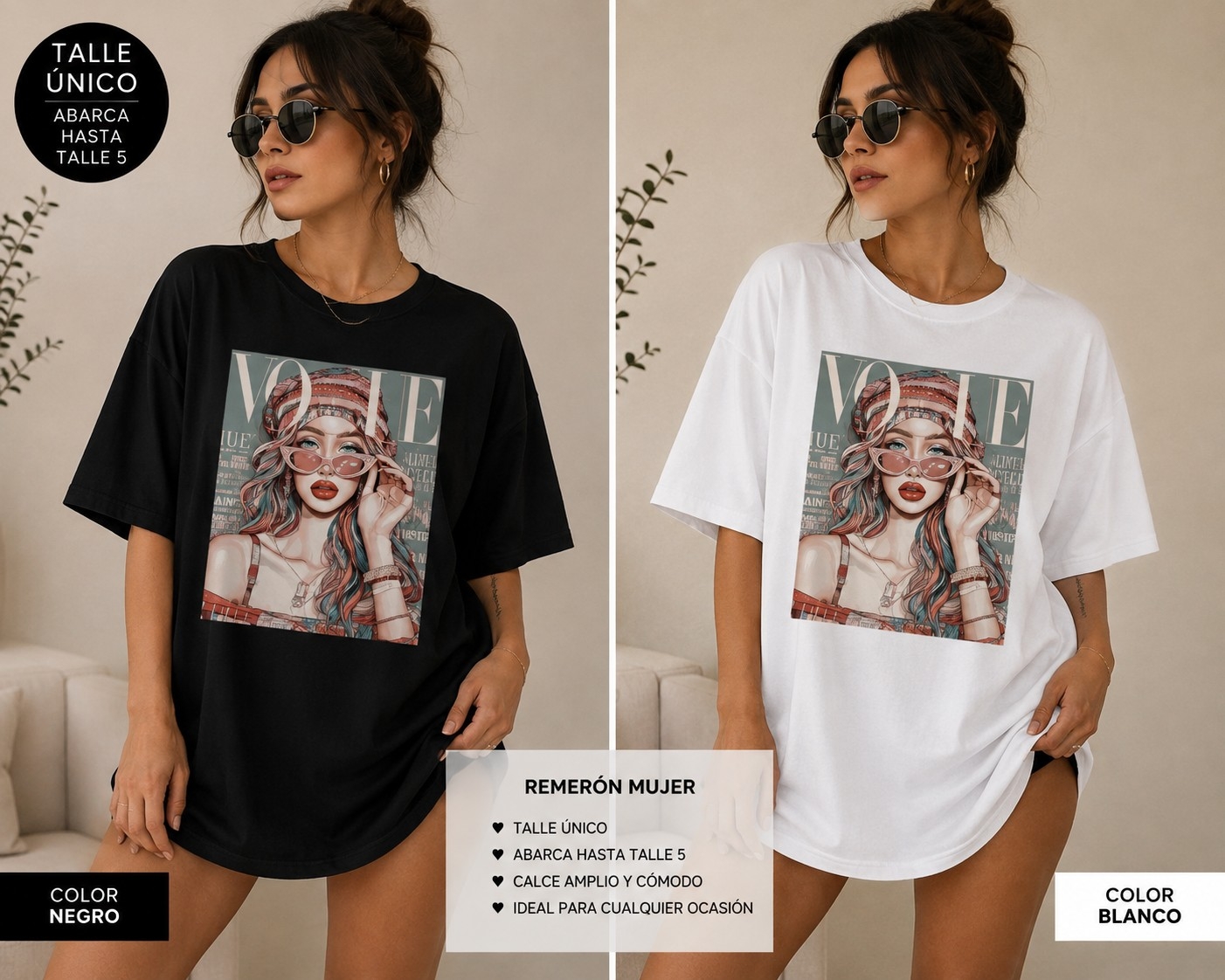Remeras Talles Especiales con Rostro - Imagen 4