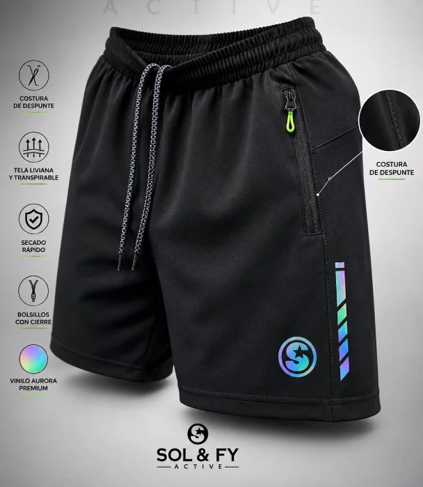 Shorts de Microfibra con Spandex Calidad Premium para Hombre
