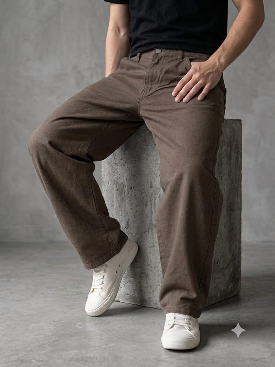 Baggy Choco Gabardina - Imagen 2