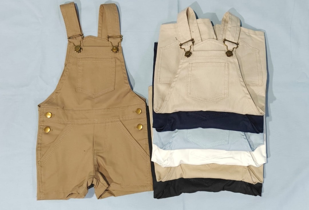 Jardinero Short Gabardina Bebe - Imagen 2