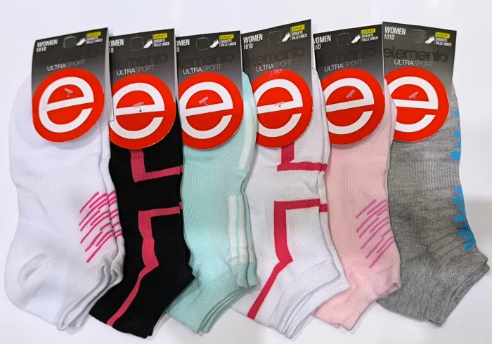 Pack X12 Medias Elemento Soquetes Cortos de Dama Deportivos Art. 101d