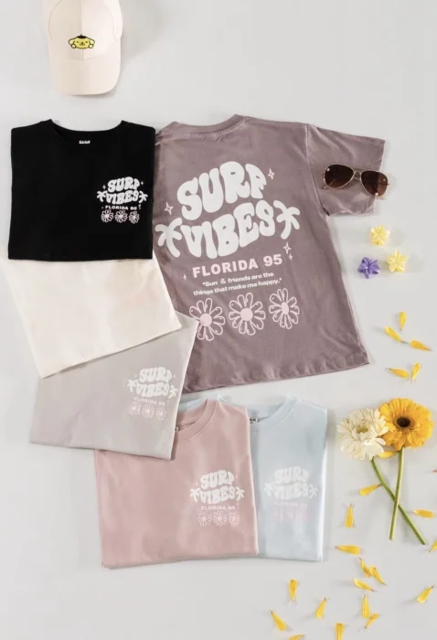 Remera Oversize Algodón Nena Florida 95