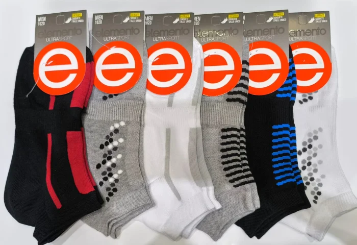 Pack X12 Medias Elemento Soquetes Cortos de Hombre Deportivos Art. 102d