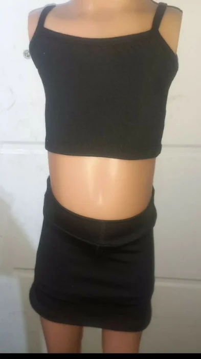 Conjunto de Nena Shor Pollera +top