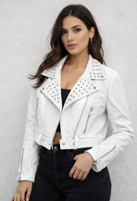 Campera Ecocuero Yd Blanco