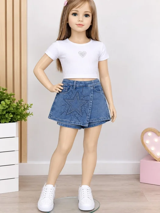 Short Pollera Elastizado