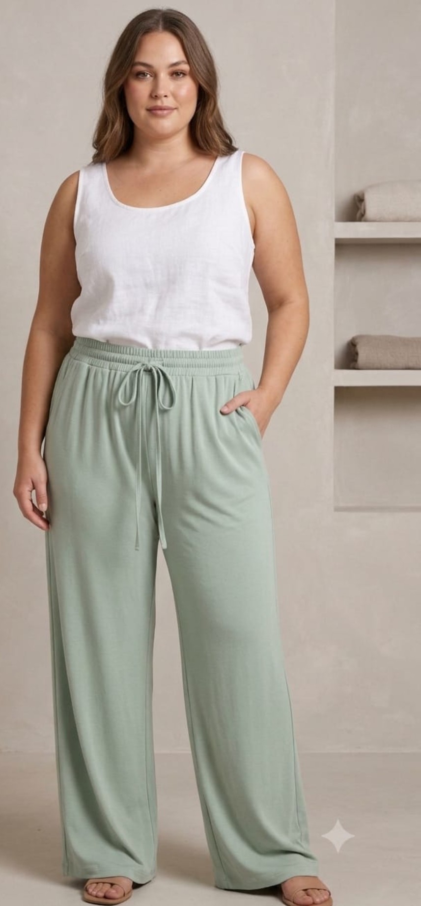 Nuevo Ingreso  Pantalones de Lino con Expander - Imagen 5