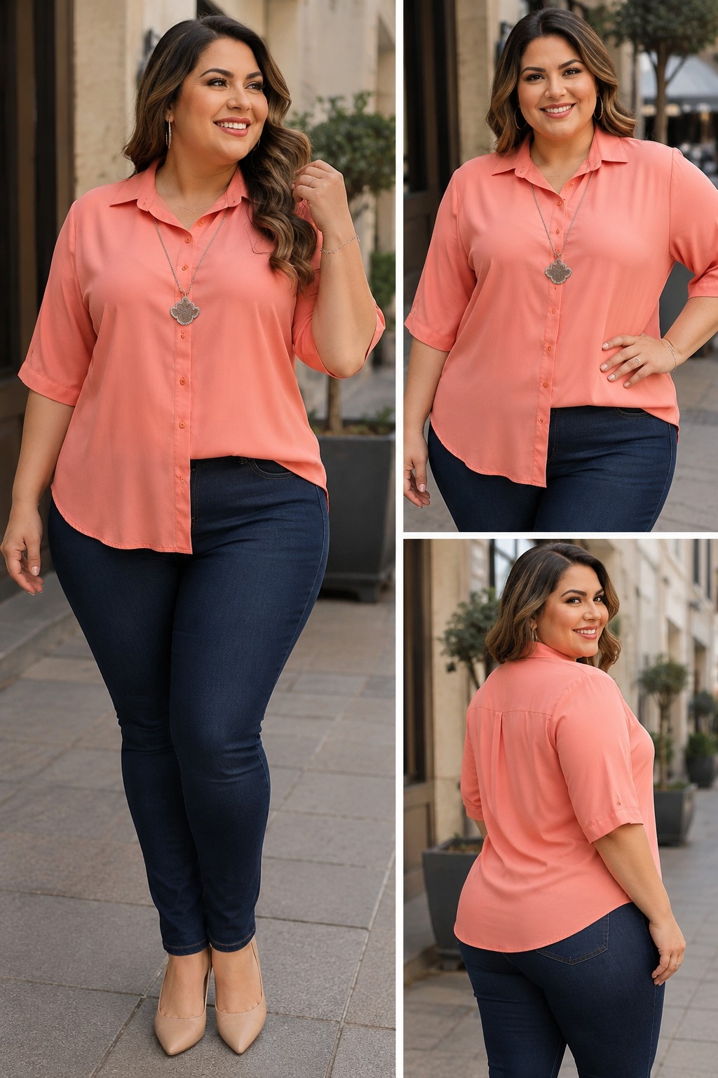 Camisas Lisas Mangas Cortas - Imagen 2