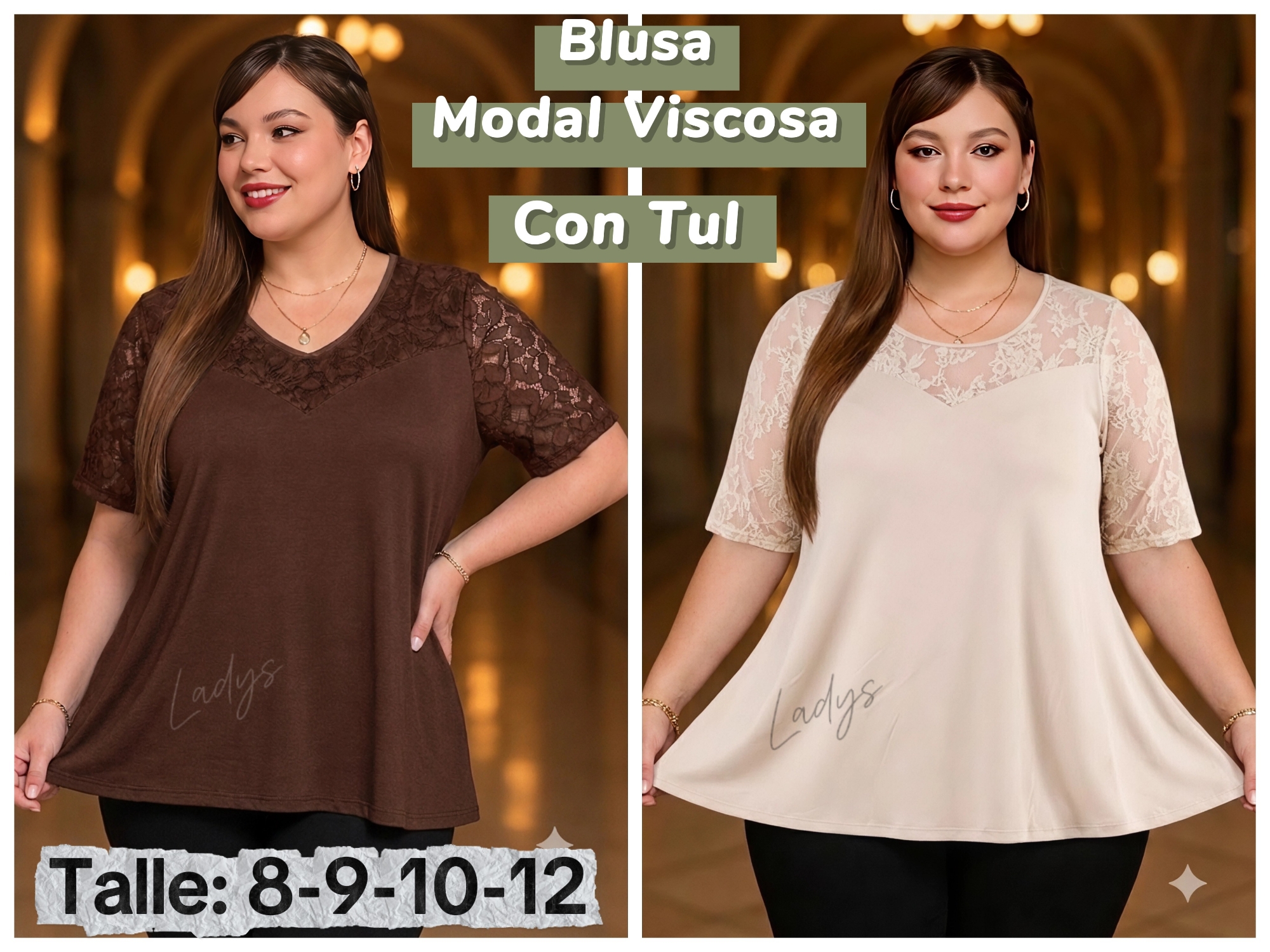 Blusa Tul y Viscosa 8 al 12 - Imagen 2