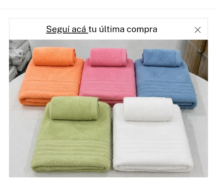 Juego de Toallon y Toalla de 360 Gr Arciel