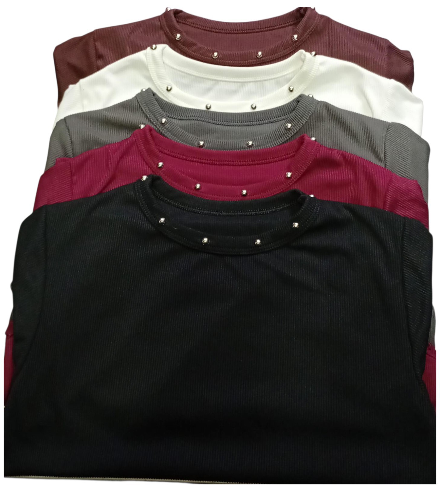 Remeras con Media Perla Talle Único M/l - Imagen 2