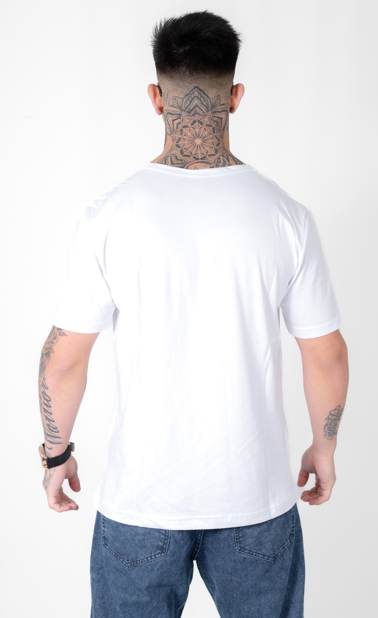 Remeras Básicas Algodón Peinado Blanco - Imagen 2