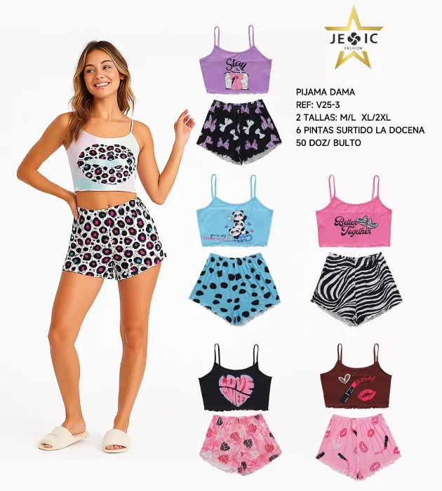 Pijamas Dos Piezas Importados por Docena. Talle Surtidos