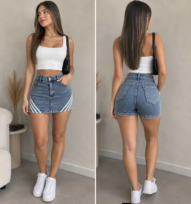 Short Pollera de Dama