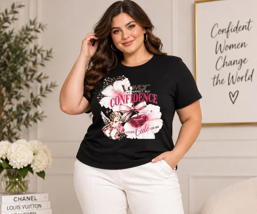 Remera Estampada Modal Soft Plus Size