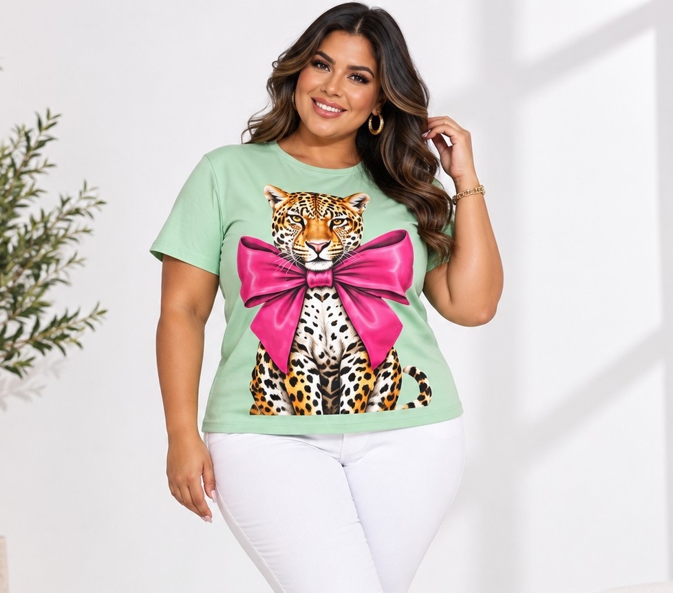 Remera Estampada Modal Soft Plus Size - Imagen 5